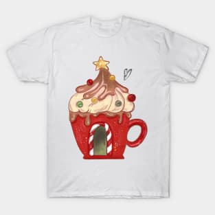 Christmas Coffee Cup T-Shirt